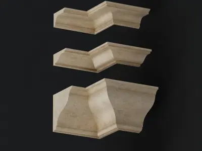 Set of Cornice Profiles 3D model