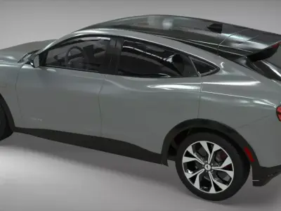 Electric SUV car 2021 3D model
