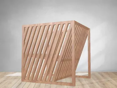 wood chair  Free 3D model