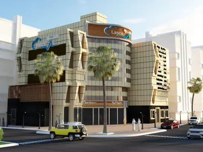 hospital building where hotel is located 3D model