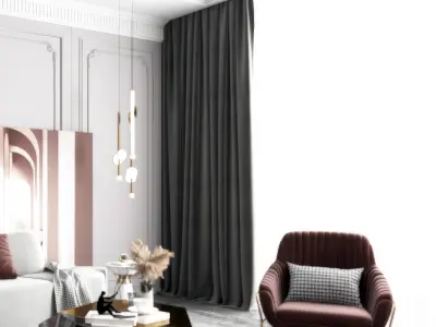 living room Modern 3D model