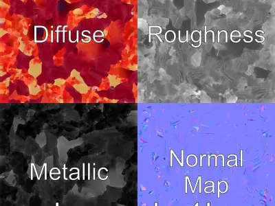 Venus Flytrap Anemone Trap Tentacles Low-poly 3D model