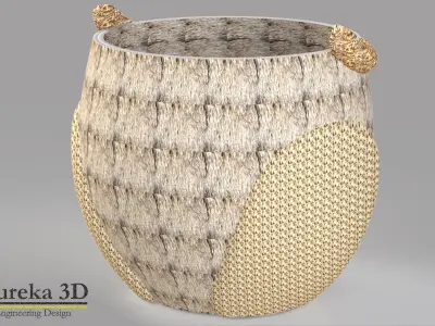 Owl flowerpot 2 3D print model
