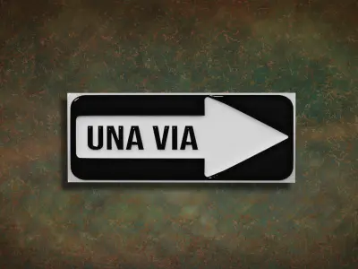 Basic Traffic Signs Lot 01 Spanish Free 3D model