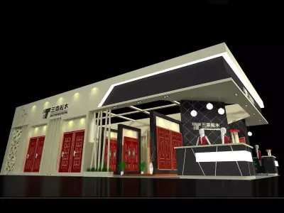 Booth - Area - 15X9-3DMAX2009-02 3D model