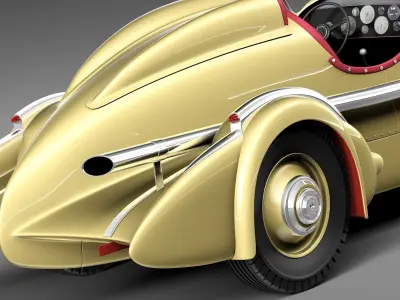 Duesenberg SJ Special Mormon Meteor 1935 3D model