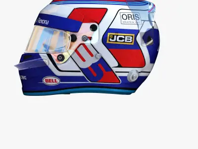 Sirotkin helmet 2018 Low-poly 3D model