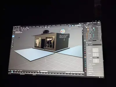 Minimalist Coffee House 3D Concept CoffeeShop ModernCafe 3D print model