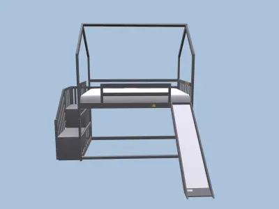 Bunk Bed 3D model