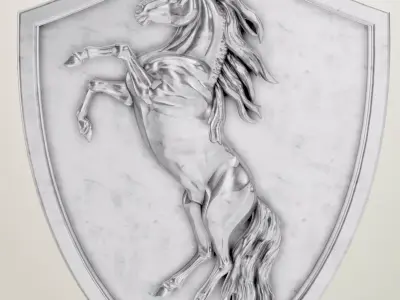 Ferrari Car best 3D horse 3D print model