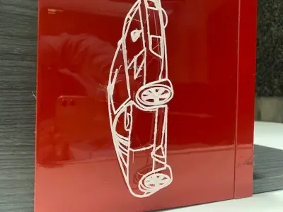 deportivo lamborghini aventador car decal 3D model