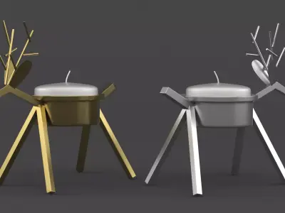 Candle Holder 3D model 6