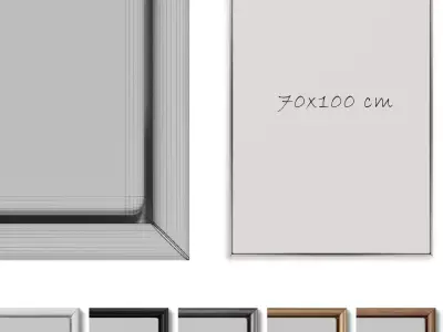 Abstract Painting Frame set 3D model 269