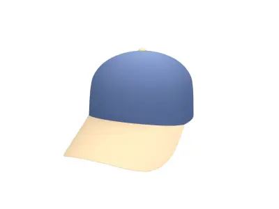 Cap Model baseball Low-poly 3D model