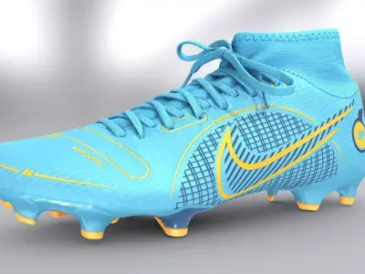 Nike Performance MERCURIAL 8 ACADEMY Low-poly 3D model