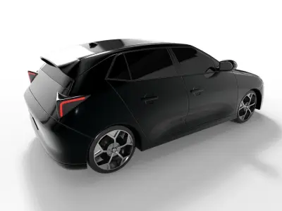Hatchback Car 3D model