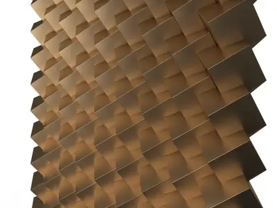 3D Wall Panel 09 Low-poly 3D model