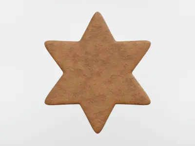 Gingerbread Christmas Cookie 06 3D model