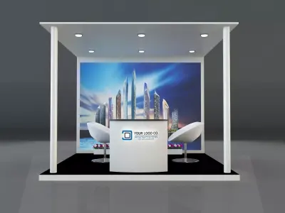 Booth Exhibition Stand a330 3D model