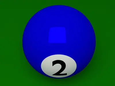 Pool balls Free 3D model