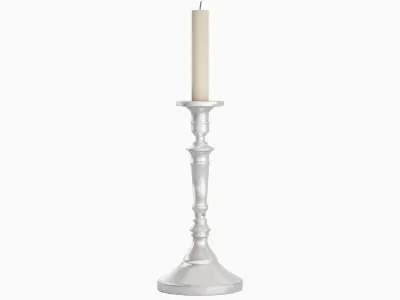 Vintage Candlestick 03 Low-poly 3D model