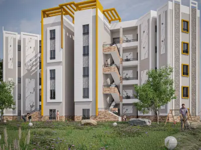 RESIDENTIAL COMPLEX 3D model get