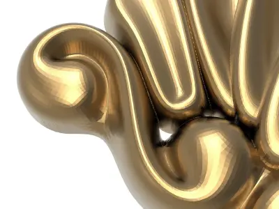  decorative pattern ready for 3D printing 3D model 35