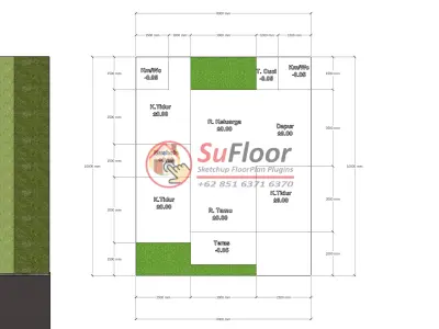 House 8x10m code 661 - Sketchup 3D model 3D model 3D model