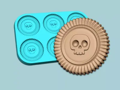 Cookie Mould 19 - Biscuit Silicon Molding 3D print model