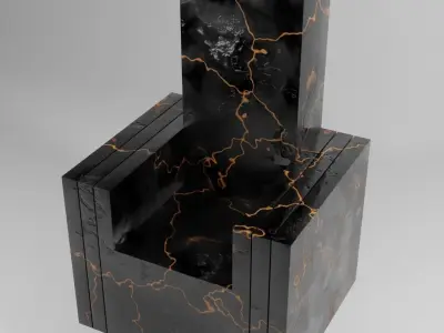 KDA throne  Free low-poly 3D model