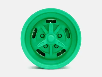 15x8 Kidney Bean Wheel and Brake 3D print model
