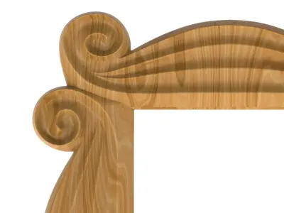 Carved picture frame STL 3D model 23