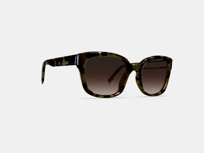 Aubrey Low Bridge Fit Sunglasses in Marzipan Tortoise 3D model