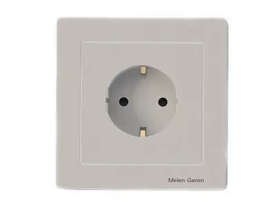 Luxury Wall Socket Interruptor and Charger Power Outlet Set 3D model