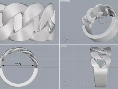 ring woman  men  3D print model