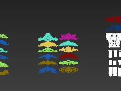 Various patterns 3D model