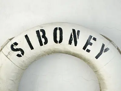 1919 Vintage Life Preserver Ring 3D model