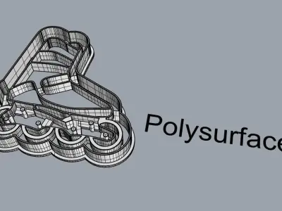 Inline roller skate cookie cutter 3D print model