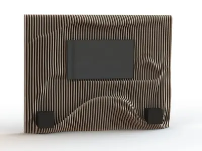 Parametric Wall for TV 3D model
