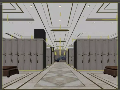 Locker room  3D model