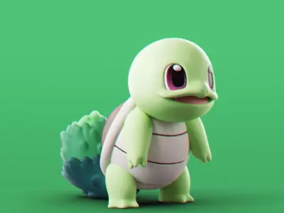 Pokemon - Grass Squirtle 3D print model