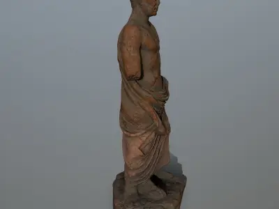 statue 5 roman Low-poly 3D model