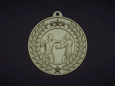 Boxing Medal 3D print model