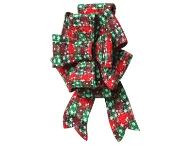 Christmas Bow Ribbon 41 Low-poly 3D model