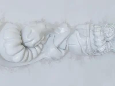 Plaster Trim Ornament with all modifiers for education 3D model