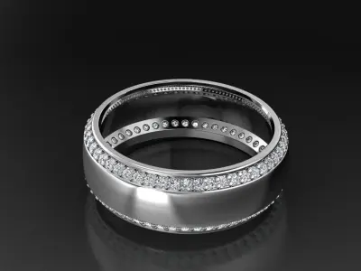 Diamond Jewelry Ring 3D print model 3D print model