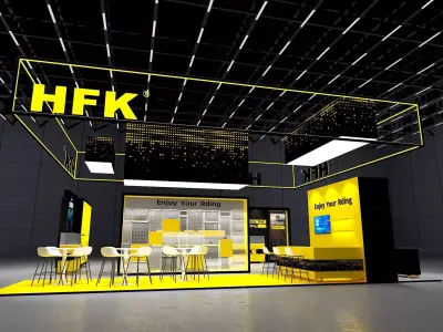 Two wheel car show 3D model