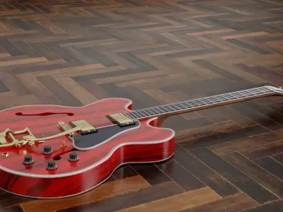 Gibson ES-335 Guitar 3D model