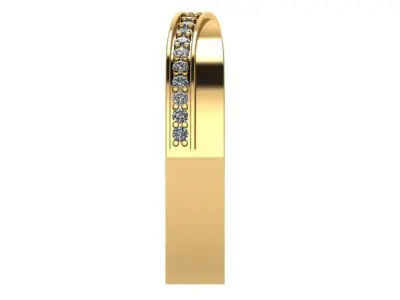 criss cross pave band  3D print model