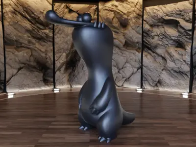 Dinosaur Creature Figure Fan Art Toy  3D print model